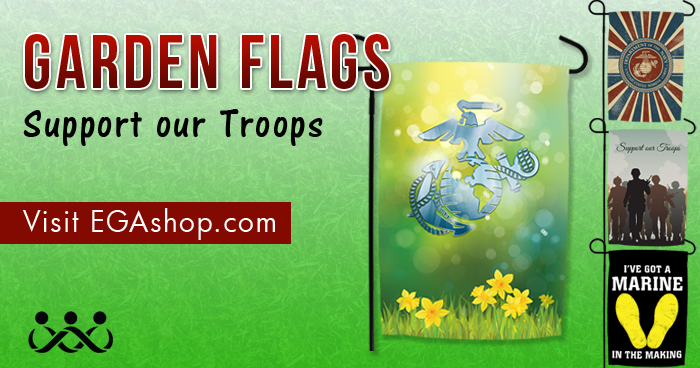 Garden Flags for Soon-To-Be Marine Families!