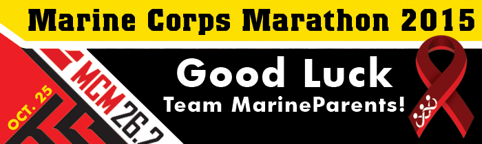 Team Marine Parents at the Marine Corps Marathon