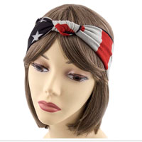 Headwrap: Vintage Stars and Stripes with Knot