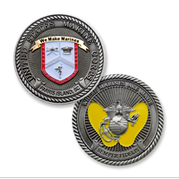 Coin, Recruit Depot Parris Island w/Yellow Footprints