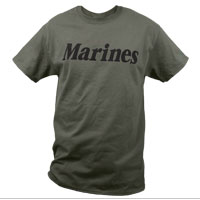 T-Shirt: Marines (Military Green)