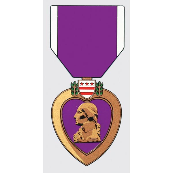 Decal, Purple Heart