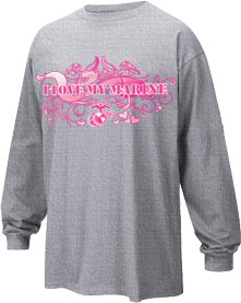 Printed Shirt: Customizable I Love my Marine Swirls