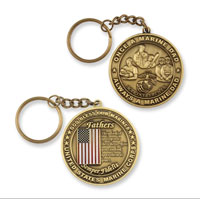 Keychain: Marine Father Coin