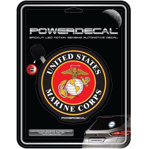 Decal, LightUp Power Decal, Marine Corps