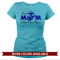 _T-Shirt (Ladies): Proud Mom-EGA