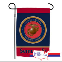 Garden Flag: Seal with Semper Fi