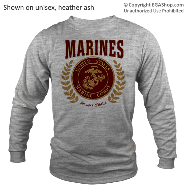 red marine shirt