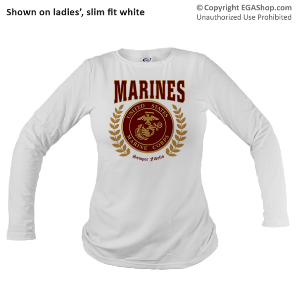 red marine shirt