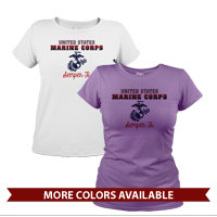 women's marine corps t shirts