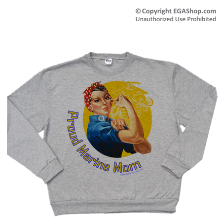 proud marine mom sweatshirt