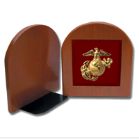 Bookends: Eagle, Globe and Anchor