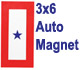 Auto Magnet, Blue Star Service Banner (1 star)