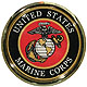 Chrome Auto Emblem, Marine Corps Seal