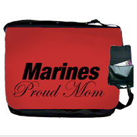 Messenger Bag: Marines Proud Mom