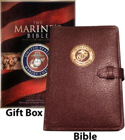 Marine Corps Bible - Gift-boxed, leather