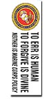 Bumper Sticker, To Err is Human