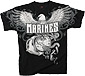 Printed T-Shirt, Marines EGA Full Front (Black)