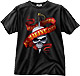 X Printed T-Shirt, Ribbon & Skull (Size Large Only)