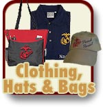 Clothing Hats and Bags for Marine Corps families