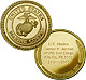 Custom Engraved Coin with Marine Corps Crest
