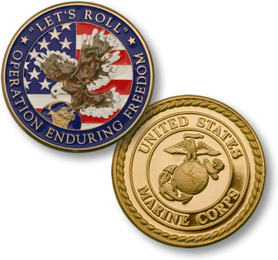 Enduring Names on Coin  Operation Enduring Freedom Merlingold