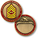 Custom Engraved Rank Coin, E-8 ( Master Sergeant)