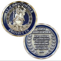 Coin, St. Christopher (Patron Saint of Travelers)