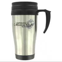 Travel Mug: Stainless Steel Marine Corps Logo