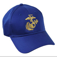 Cap, Embroidered EGA on Royal Blue