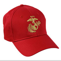 Cap, Embroidered EGA on Red