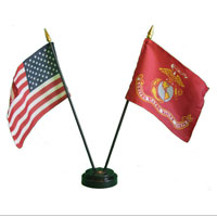 Flags, USMC and US, Desktop