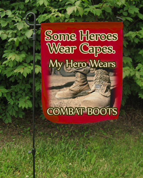 Garden Flag: My Hero Wears Combat Boots