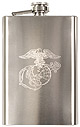 Flask, with Eagle Globe and Anchor