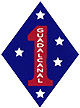 Temporary Tattoo: 1st Marine Division