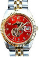 Watch (Men's), Eagle Globe Anchor on Scarlet-Color Face