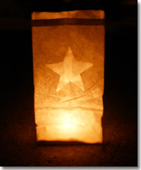 Luminary Kit for Gold Star Mother's Day