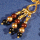 Earrings, Swarovski Pearls, Gold Colors