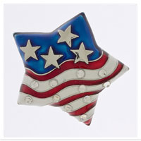 Brooch: Patriotic Star