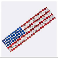 Hair Clip: American Flag (Bling)
