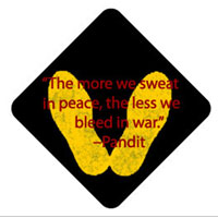 Key Chain, Double-Sided: Pandit Quote