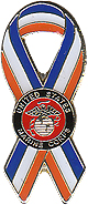 Lapel Pin, Ribbon Marine Corps Seal