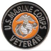 Lapel Pin, US Marine Corps Veteran