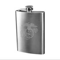 Flask: with Eagle Globe and Anchor