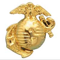 Lapel Pin, Eagle Globe & Anchor