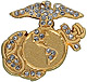 Lapel Pin, Bling EGA