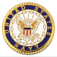 Lapel Pin, Navy Round Insignia