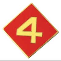 Lapel Pin, 4th Marine Division