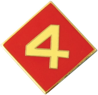 Lapel Pin, 4th Marine Division
