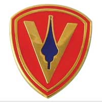 Lapel Pin, 5th Marine Division